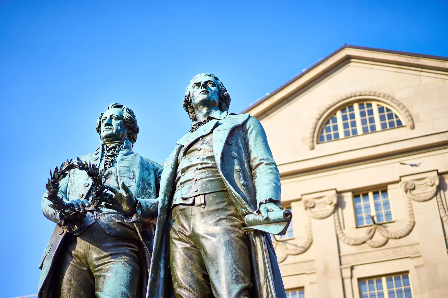 Goethe und Schiller Statuen